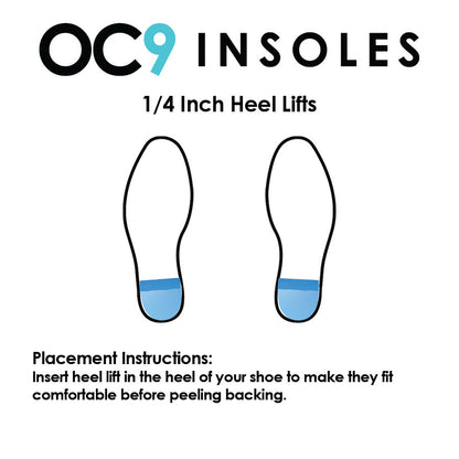 1/4 Inch Foam Heel Lifts